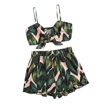 Stylish Summer 2 Piece Crop Top and Shorts Set