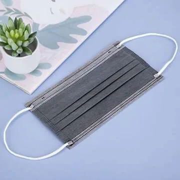 Borje Grey Disposable 3-Ply Masks for Comfort & Safety