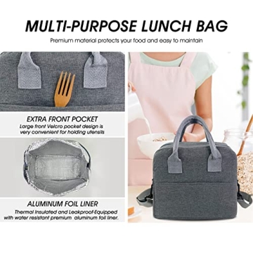 Stylish Mziart Insulated Lunch Bag for Work and Picnics