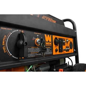 WEN DF475T Dual Fuel Generator 4750-Watt with Electric Start