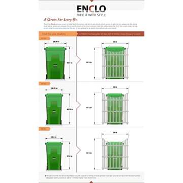 45in H x 36in W (2 Panels) No Dig Enclo Huntersville White Vinyl Privacy Screen, Outdoor Privacy Panels, Trash Can Enclosure, Air Conditioner Fence, Pool Equipment Enclosure, ZP19036