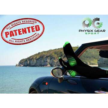 Physix Gear Compression Socks - Best Men & Womens Compression Socks for Circulation, Running, Nurses...