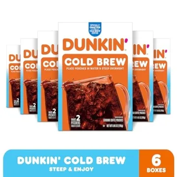 Dunkin Cold Brew Coffee Packs Smooth Bold Flavor 6 Boxes