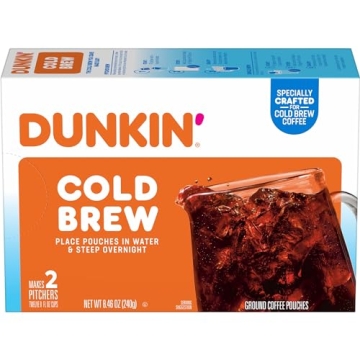 Dunkin Cold Brew Coffee Packs Smooth Bold Flavor 6 Boxes