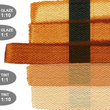 Fluid Acrylics by GOLDEN, Azo Gold, 4 fl. oz. Bottle, Professional Acrylic Paint, Transparent