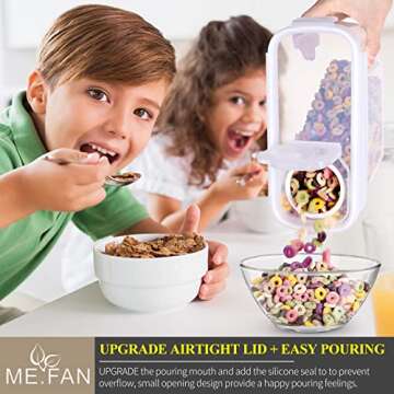 ME.FAN Airtight Cereal Storage Containers - 4L Set
