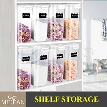 ME.FAN Airtight Cereal Storage Containers - 4L Set