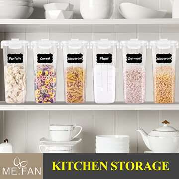 ME.FAN Airtight Cereal Storage Containers - 4L Set