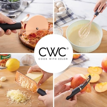 COOK WITH COLOR Kitchen Gadget Set - 7 Piece Copper Utensils