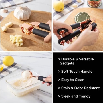 COOK WITH COLOR Kitchen Gadget Set - 7 Piece Copper Utensils