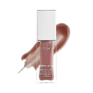 Sigma Beauty Renew Lip Oil – Tinted Lip Oil with Luxurious High-Shine Color and Long Lasting Hydra...