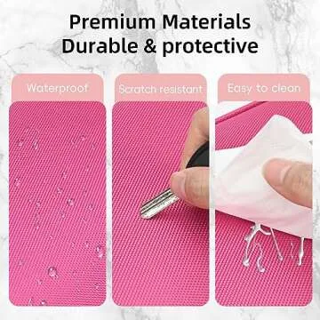 Shretty 13.5 Inch Makeup Bag travel organizer Cosmetic Case Professional Artist Storage Bag with Adjustable Dividers for Women Cosmetics Brushes Toiletry, Hot Pink