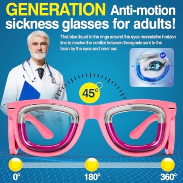 Hion Travel Sickness Relief Glasses for Adults