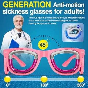 Hion Travel Sickness Relief Glasses for Adults