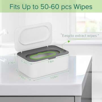 Flenpptly Wipes Dispensing Case - Easy, Stylish & Effective