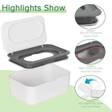 Flenpptly Wipes Dispensing Case - Easy, Stylish & Effective