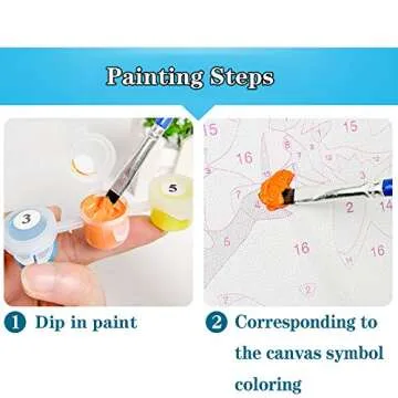 DPLEFO DIY Paint by Numbers Kit for Kids & Seniors