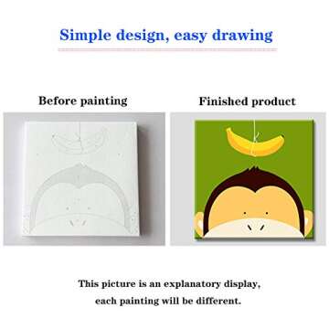 DPLEFO DIY Paint by Numbers Kit for Kids & Seniors