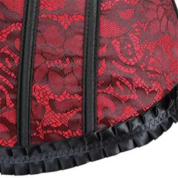 frawirshau Women's Plus Size Lace Up Corset Top