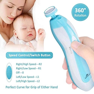 Safe Baby Electric Nail File and Care Kit for All Ages