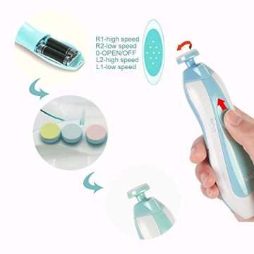Safe Baby Electric Nail File and Care Kit for All Ages