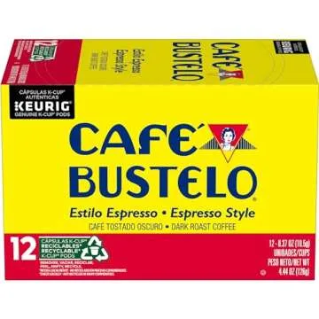 Café Bustelo Espresso Style Dark Roast Coffee, 72 Count Keurig K-Cup Pods