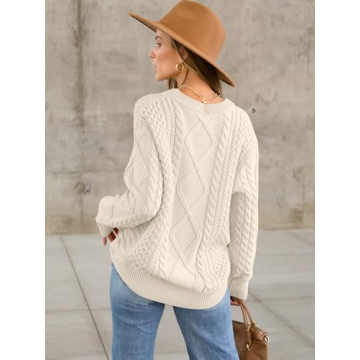 ANRABESS Oversized Crewneck Sweater for Women 2024