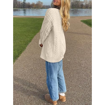 ANRABESS Oversized Crewneck Sweater for Women 2024