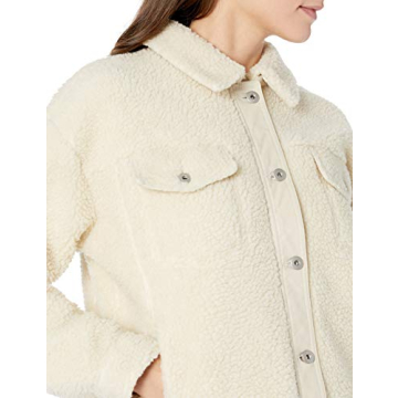 Goodthreads Women's Cozy Relaxed Fit Sherpa Jacket