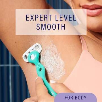 Schick Hydro Silk Sensitive Women's Razor Blade Refills, 4 Count | 5-Blade Razors for Women Sensitive Skin | Womens Razor Refills for Sensitive Skin