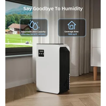 Portable Dehumidifier for Home – 88 oz Capacity, Quiet