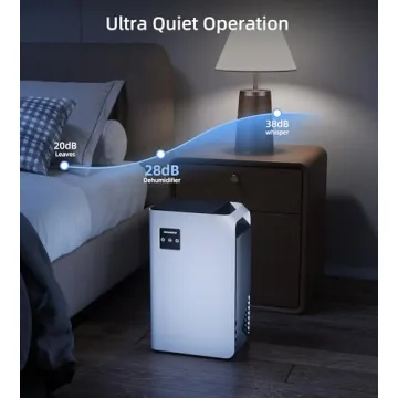Portable Dehumidifier for Home – 88 oz Capacity, Quiet