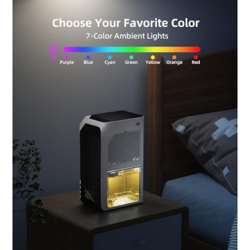 Portable Dehumidifier for Home – 88 oz Capacity, Quiet