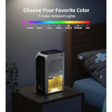 Portable Dehumidifier for Home – 88 oz Capacity, Quiet