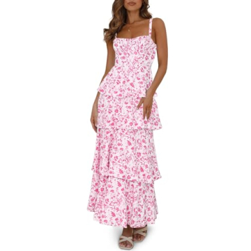 Fisoew Women's Floral Maxi Dresses for Summer Style