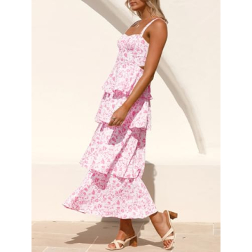 Fisoew Women's Floral Maxi Dresses for Summer Style