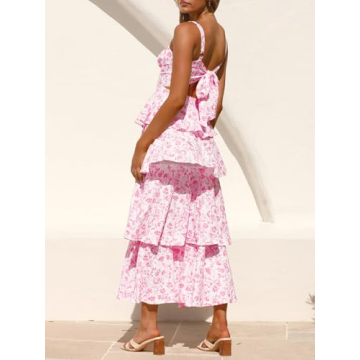 Fisoew Women's Floral Maxi Dresses for Summer Style