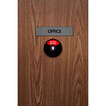 Kichwit Privacy Sign for Office – 4 Status Options