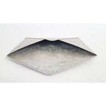 Everydecor Galvanized Metal Envelope for Wall Hanging - Mail Holder Decor Piece for Indoor and Outdoor Use - Wall Pocket for Storage Regular Mail Postcards Letters Bills - Rustic Style Metal Wall Art