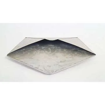 Everydecor Galvanized Metal Envelope for Wall Hanging - Mail Holder Decor Piece for Indoor and Outdoor Use - Wall Pocket for Storage Regular Mail Postcards Letters Bills - Rustic Style Metal Wall Art