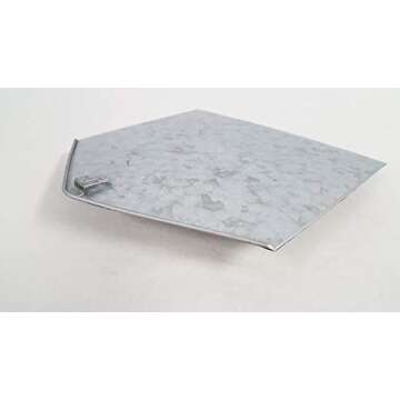 Everydecor Galvanized Metal Envelope for Wall Hanging - Mail Holder Decor Piece for Indoor and Outdoor Use - Wall Pocket for Storage Regular Mail Postcards Letters Bills - Rustic Style Metal Wall Art