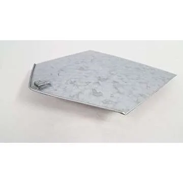 Everydecor Galvanized Metal Envelope for Wall Hanging - Mail Holder Decor Piece for Indoor and Outdoor Use - Wall Pocket for Storage Regular Mail Postcards Letters Bills - Rustic Style Metal Wall Art