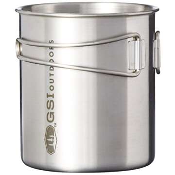 GSI Outdoors Glacier Stainless Steel Bottle Cup for Camping