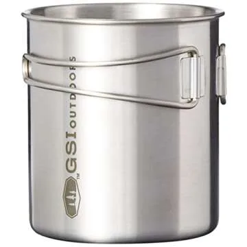 GSI Outdoors Glacier Stainless Steel Bottle Cup for Camping