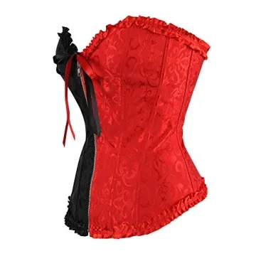 Zhitunemi Women's Vintage Lace Up Corset Bustier for Costumes