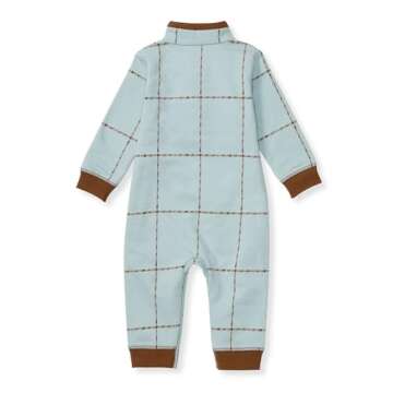 Burt's Bees Baby Boy Infant Jumpsuits - 100% Organic Cotton Breathable Jumpsuit Coveralls for Boys Preemie to 24 Months