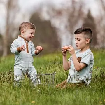 Burt's Bees Baby Boy Infant Jumpsuits - 100% Organic Cotton Breathable Jumpsuit Coveralls for Boys Preemie to 24 Months