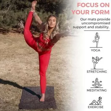 Organic Jute Yoga Mat - Eco-Friendly and Non-Slip