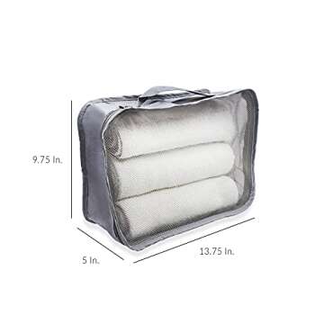 Rolling Nomad Large Multi-Purpose Packing Cubes - Travel Accessory 4 Pack