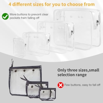 DABASHAN Clear Bogg Beach Tote Bag Accessories for Travel